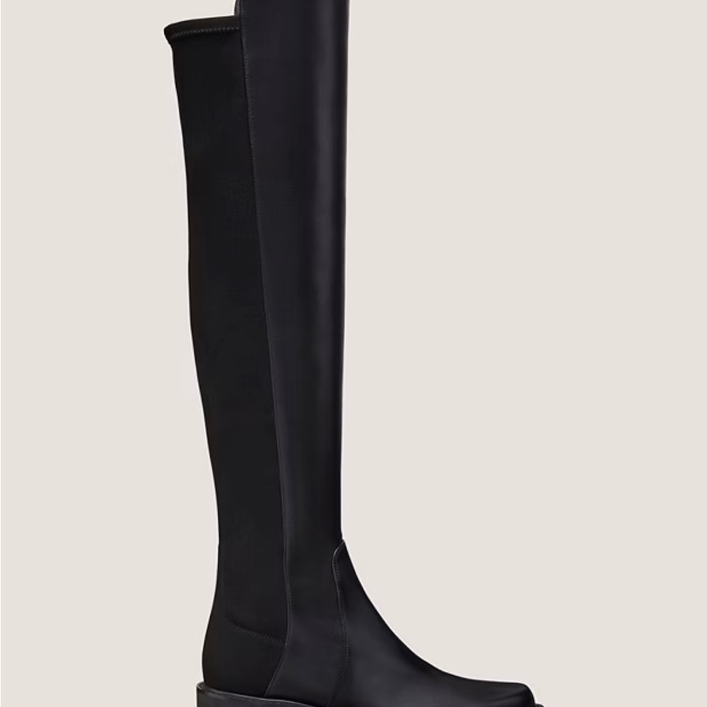 Stuart Weitzman Alina City Boots Black Over-the-Knee Women's Boots.